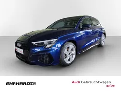 Blau Gebraucht 2023 Audi A3 Sportback S-Line Limousine | 29.789 € (Etwas zu teuer)
