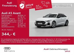 Gletscherweiß metallic Gebraucht 2025 Audi A5 S-Line Coupé | 48.890 € (Fairer Preis)