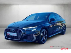 Mythosschwarz metallic Gebraucht 2022 Audi A3 S-Line Limousine | 27.480 € (Guter Preis)