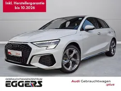Weiß Gebraucht 2024 Audi A3 Sportback S-Line Limousine | 41.980 € (Teuer)