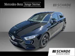 Schwarz Gebraucht 2021 Mercedes A180 AMG line Kleinwagen | 23.850 € (Guter Preis)