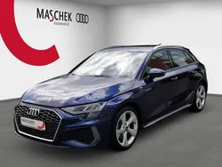 Navarrablau metallic Gebraucht 2023 Audi A3 Sportback S-Line Limousine | 29.440 € (Superpreis)