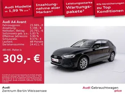 Mythosschwarz metallic Gebraucht 2023 Audi A4 Advanced Kombi | 25.989 € (Superpreis)