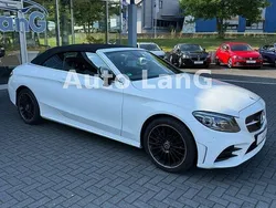 Polarweiss unilack Gebraucht 2019 Mercedes C180 AMG line Cabrio | 29.950 € (Fairer Preis)