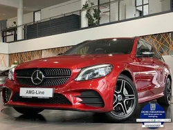 Rot Gebraucht 2021 Mercedes C300e AMG Limousine | 29.980 € (Guter Preis)