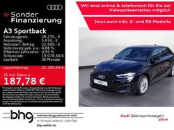 Brillantschwarz Gebraucht 2024 Audi A3 Advanced Limousine | 28.250 € (Guter Preis)