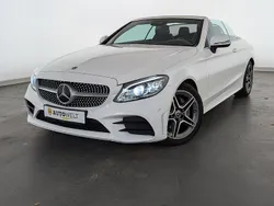 Weiß Gebraucht 2019 Mercedes C220 AMG line Cabrio | 32.460 € (Fairer Preis)