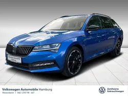 Raceblau metallic (metallic) Gebraucht 2022 Skoda Superb SportLine Kombi | 33.930 € (Fairer Preis)