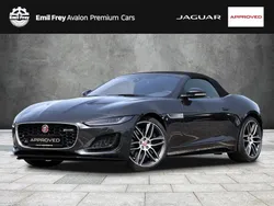 Grau/carpathian grey Gebraucht 2021 Jaguar F-Type R-Dynamic Cabrio | 74.900 €