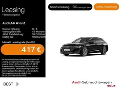 Mythosschwarz metallic Gebraucht 2024 Audi A6 S-Line Kombi | 53.499 €