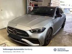 Hightech silber metallic Gebraucht 2023 Mercedes C300e AMG line Kombi | 41.888 € (Fairer Preis)
