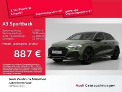 Distriktgrün metallic Gebraucht 2025 Audi A3 Sportback e-tron S-Line Limousine | 58.570 € (Etwas zu teuer)