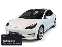Pearl white multicoat Gebraucht 2021 Tesla Model 3 Long Range AWD Limousine | 28.300 € (Fairer Preis)