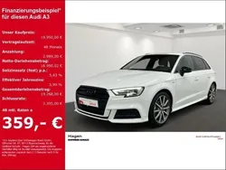 Weiß Gebraucht 2018 Audi A3 Sportback Black Edition Limousine | 21.290 € (Etwas zu teuer)