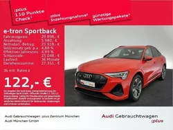 Catalunyarot metallic Gebraucht 2021 Audi e-tron Sportback S-Line SUV | 29.898 € (Superpreis)