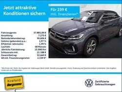 Grau Gebraucht 2024 VW T-Roc Cabriolet R-line Cabrio | 37.881 € (Etwas zu teuer)