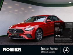 Rot / hyazinthrot (metallic) Gebraucht 2021 Mercedes E200 AMG Limousine | 36.880 € (Superpreis)