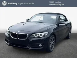 Saphirschwarz metallic Gebraucht 2018 BMW 218 Sport Line Cabrio | 23.290 € (Teuer)