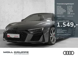 Daytonagrau perleffekt/verdeckfarbe r8 spyder in stoff schwa Gebraucht 2021 Audi R8 Spyder Performance Cabrio | 132.980 € (Superpreis)