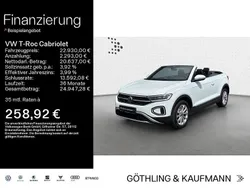 Pure white/schwarz Gebraucht 2022 VW T-Roc Cabriolet Style Cabrio | 22.930 € (Fairer Preis)