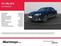 Mythosschwarz metallic Gebraucht 2020 Audi A3 Cabriolet Sport Cabrio | 23.960 € (Fairer Preis)
