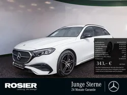 Weiss / polarweiß Gebraucht 2024 Mercedes E200 AMG Kombi | 48.789 € (Superpreis)