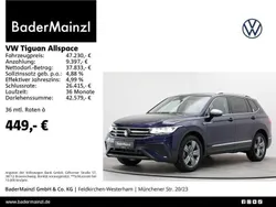 Atlantic blue metallic (metallic) Gebraucht 2024 VW Tiguan Allspace Move SUV | 47.230 € (Etwas zu teuer)