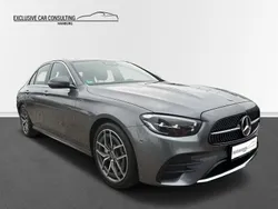 Grau Gebraucht 2021 Mercedes E200 AMG line Limousine | 43.990 € (Etwas zu teuer)