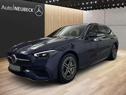 Lack sodalithblau Gebraucht 2023 Mercedes C300 AMG Line Premium Kombi | 51.499 € (Teuer)