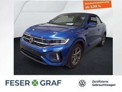 Ravennablau metallic/schwarz Gebraucht 2025 VW T-Roc Cabriolet IQ Drive Cabrio | 31.740 €
