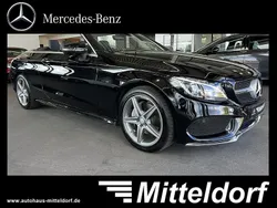 Lack obsidianschwarz Gebraucht 2016 Mercedes C200 AMG Cabrio | 28.900 € (Etwas zu teuer)