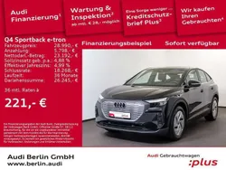 Mythosschwarz metallic Gebraucht 2023 Audi Q4 Sportback e-tron Comfort SUV | 28.990 € (Guter Preis)