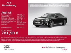 Mythosschwarz metallic Gebraucht 2024 Audi A8 Limousine | 77.690 €