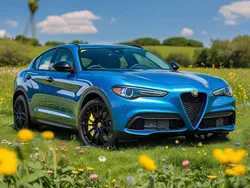 Blau Gebraucht 2018 Alfa Romeo Stelvio Quadrifoglio SUV | 40.300 € (Superpreis)