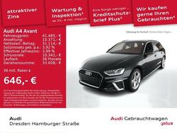 Mythosschwarz metallic Gebraucht 2024 Audi A4 S-Line Kombi | 41.485 € (Teuer)