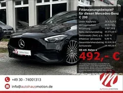 Schwarz Gebraucht 2022 Mercedes C200 AMG Limousine | 38.970 € (Teuer)