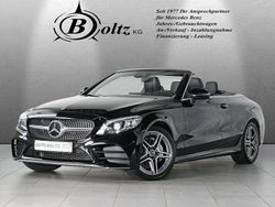 Obsidianschwarz (metallic) Gebraucht 2020 Mercedes C180 AMG Cabrio | 33.700 € (Fairer Preis)