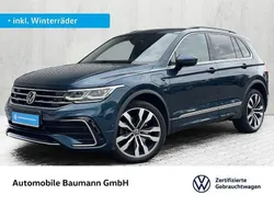 Nightshade blue metallic Gebraucht 2021 VW Tiguan R-line SUV | 25.590 € (Superpreis)