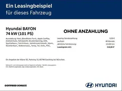 Schwarz Neu 2025 Hyundai Bayon Select SUV | 23.970 € (Fairer Preis)