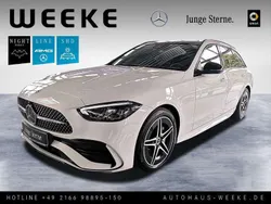Weiß Gebraucht 2024 Mercedes C220 AMG Kombi | 42.976 € (Fairer Preis)