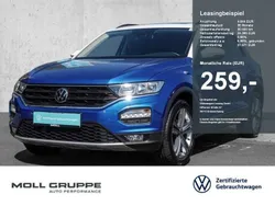 Ravennablau pure white (metallic) Gebraucht 2020 VW T-Roc Style SUV | 22.980 € (Fairer Preis)