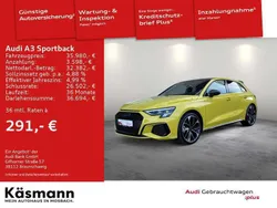 Pythongelb metallic Gebraucht 2024 Audi A3 S-Line Limousine | 35.980 € (Etwas zu teuer)