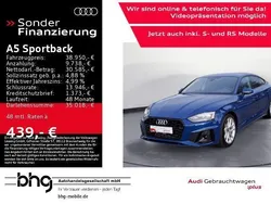 Blau Gebraucht 2024 Audi A5 Sportback S-Line Limousine | 38.950 € (Superpreis)
