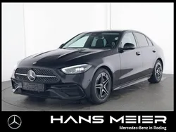 Lack obsidianschwarz Gebraucht 2024 Mercedes C220 AMG Limousine | 42.870 € (Fairer Preis)