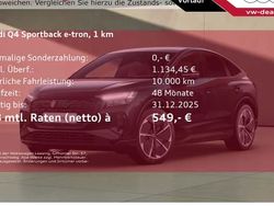 Schwarz Neu 2025 Audi Q4 Sportback e-tron SUV | 62.849 € (Fairer Preis)