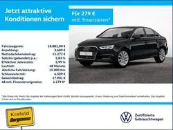Mythosschwarz metallic (metallic) Gebraucht 2019 Audi A3 Design Limousine | 18.881 € (Superpreis)