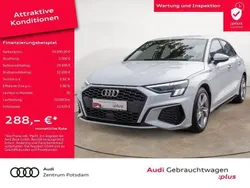 Weiß Gebraucht 2024 Audi A3 Sportback S-Line Limousine | 34.690 € (Superpreis)