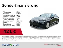 Mythosschwarz metallic Gebraucht 2024 Audi A3 Sportback Ambiente Limousine | 37.480 € (Teuer)