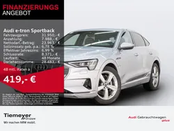 Silber Gebraucht 2021 Audi e-tron Sportback Advanced SUV | 33.250 € (Fairer Preis)