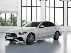 Manufaktur opalithweiß bright Gebraucht 2024 Mercedes C220 AMG Limousine | 43.480 € (Etwas zu teuer)